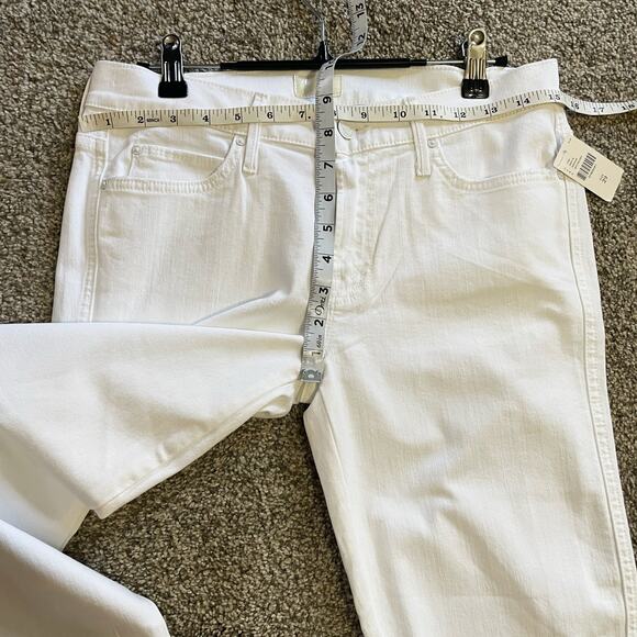 Mother NWT Pony Boy Fray White Jeans Size 29 - Picture 8 of 9